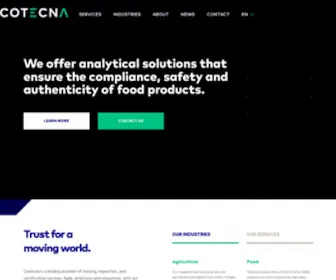 Cotecnausa.com(Testing, Inspection and Certification) Screenshot