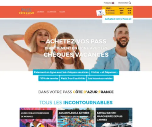 Cotedazur-Card.com(Pass Cote d'Azur France) Screenshot
