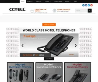 Cotell-International.com(Cotell International Hotel & Hospitality Phones) Screenshot