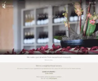 Coteriewinery.com(Coterie Winery) Screenshot