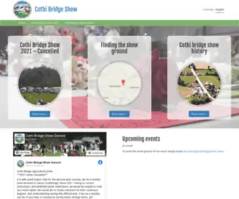 Cothibridgeshow.cymru(Cothi Bridge Show) Screenshot