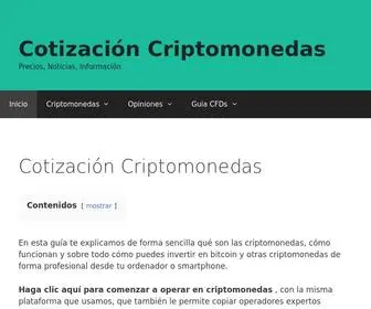 Cotizacioncriptomonedas.com(Cotización) Screenshot