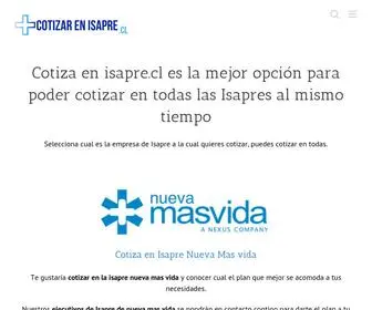 Cotizarenisapre.cl(Facil y rapido Clic Aqui) Screenshot