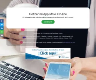 Cotizarmiapp.com(Cotizar mi App Móvil On) Screenshot