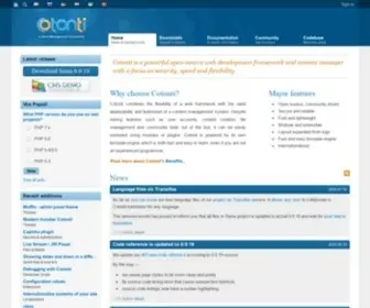 Cotonti.com(Open Source PHP Content Management Framework) Screenshot