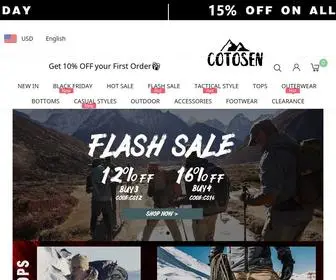 Cotosen.com(Men's Outdoor Clothing Online Shopping) Screenshot