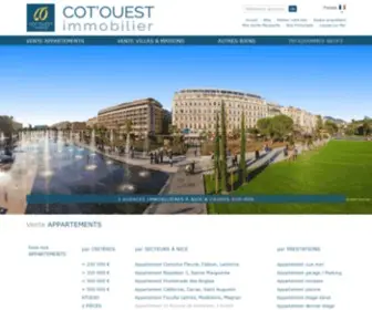 Cotouest-Immobilier.com(Immobilier à Nice Ouest et Agence immobilière Nice) Screenshot