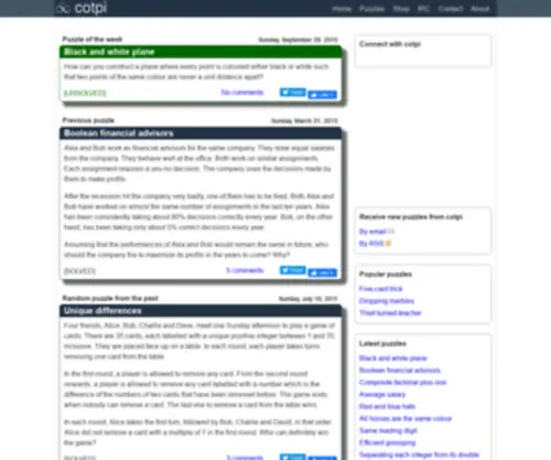 Cotpi.com(Number and Logic Puzzles) Screenshot