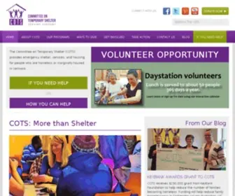 Cotsonline.org(The Committee on Temporary Shelter advocates for long) Screenshot