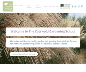 Cotswoldgardeningschool.co.uk(Garden Design courses and Planting Design courses in class and online) Screenshot