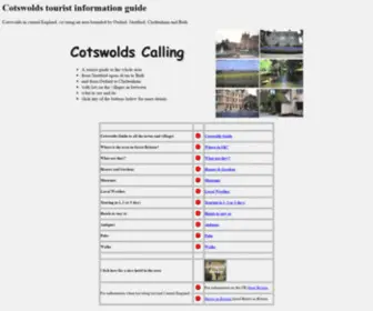 Cotswolds-Calling.com(Cotswolds Tourist Guide) Screenshot