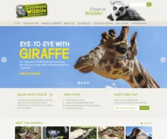 Cotswoldwildlifepark.co.uk(Cotswold Wildlife Park and Gardens) Screenshot