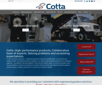 Cotta.com(Designer and manufacturer of heavy duty gearboxes for industry) Screenshot