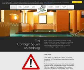 Cottage-Sauna.de(In unserer Cottage Sauna bieten wir ansprechende Sauna) Screenshot