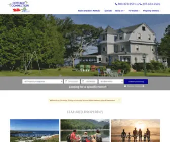 Cottageconnection.com(Cottage Connection of Maine) Screenshot