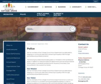 Cottagegrovepolice.org(Cottage Grove) Screenshot