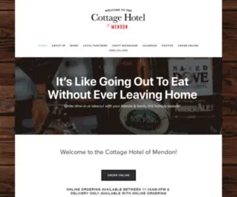 Cottagehotelmendon.com(The Cottage Hotel) Screenshot