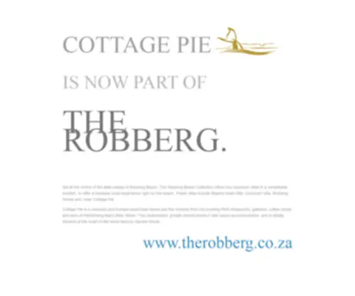 Cottagepie.co.za(Cottage Pie Is Now Part Of The Robberg) Screenshot