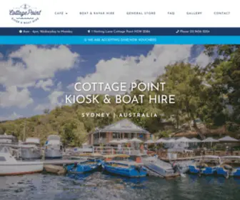 Cottagepointkiosk.com.au(Cottage Point Kiosk & Boat Hire) Screenshot