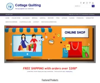 Cottagequiltingonline.com(Cottage Quilting in Kelowna BC) Screenshot