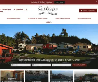 Cottagesatlittlerivercove.com(Mendocino Cottages & Lodging) Screenshot