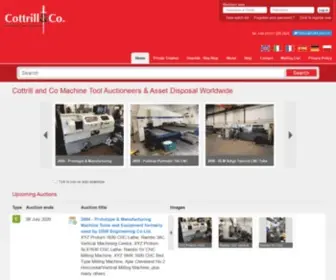 Cottandco.com(Cottrill and Co Machine Tool Auctioneers & Asset Disposal Worldwide) Screenshot
