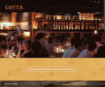 Cottanyc.com(Osteria Cotta Winebar and Restaurant) Screenshot