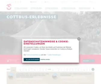 Cottbus-Tourismus.de(Willkommen in Cottbus) Screenshot
