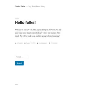 Cottinparis.com(My WordPress Blog) Screenshot