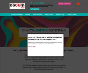 Cottm.com(China Outbound Travel & Tourism Market) Screenshot