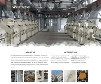 Cotton-Machine.com(Manufacturer of Cotton Processing Equipment) Screenshot