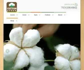 Cottonacres.com(Learn all about Cotton at CottonAcres) Screenshot
