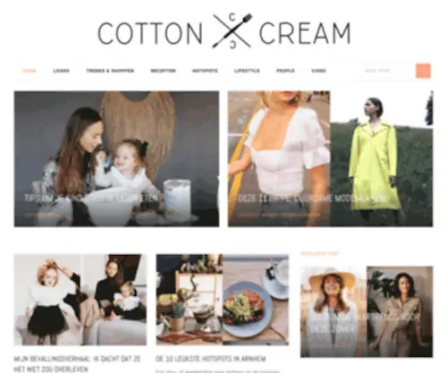 Cottonandcream.nl(Cotton & Cream) Screenshot