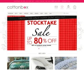 Cottonbox.com.au(Bed linen & soft furnishings specialist Cottonbox) Screenshot