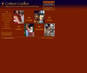 Cottoncradles.com(Wrap Baby Carriers at Cotton Cradles) Screenshot