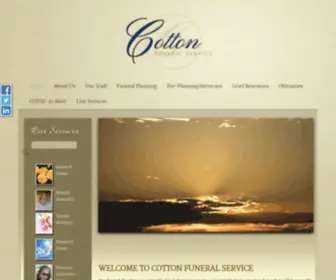 Cottonfuneralsvc.com(Cotton Funeral Service) Screenshot