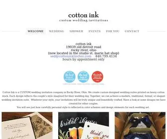 Cottoninkinvites.com(Cotton Ink) Screenshot