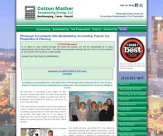 Cottonmather.com(Cotton Mather Accounting Group LLC) Screenshot