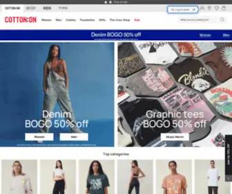 Cottonon.com(Women's, Men's & Kids Clothing & Accessories) Screenshot