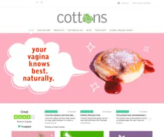 Cottons.com.au(Cottons tampons) Screenshot