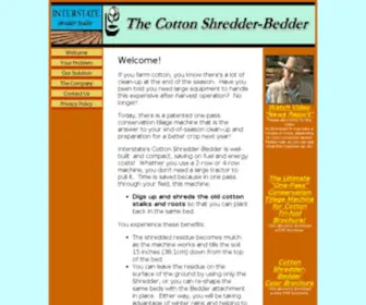 Cottonshredderbedder.com(Interstate's Shredder) Screenshot