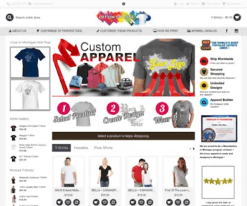 Cottontoptees.com(Cotton Top Tees) Screenshot