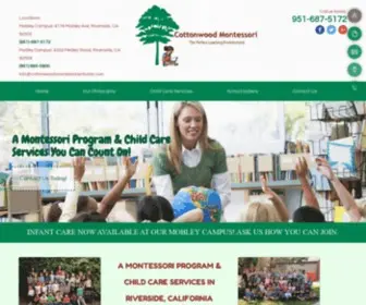 Cottonwoodmontessorischools.com(A Montessori Program & Daycare Services) Screenshot