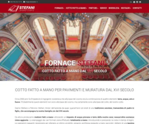Cottostefani.it(FFornace Stefani produce a Castel Viscardo cotto fatto a mano dal 1500) Screenshot