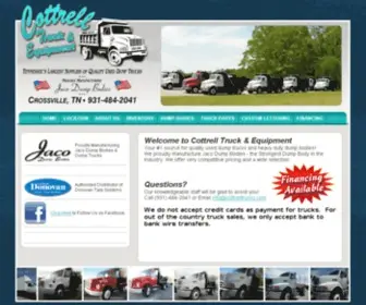 Cottrelldumptrucks.com(Cottrell Truck & Equipment) Screenshot