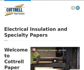 Cottrellpaper.com(Electrical Insulating Paper) Screenshot