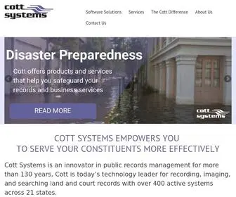 Cottsystems.com(Records Management Solutions) Screenshot