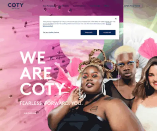 Coty.pl(Coty is a global beauty company) Screenshot