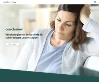 Couchnow.com(Psychologische Soforthilfe) Screenshot