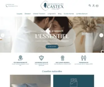 Couette-Castex.com(Couette naturelle de luxe) Screenshot